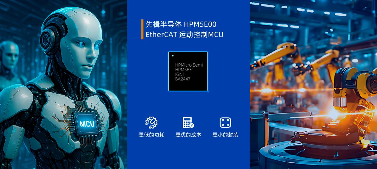 【强势上新】HPM5E00:EtherCAT运动控制MCU,先楫半导体再拓工业总线产品新版图