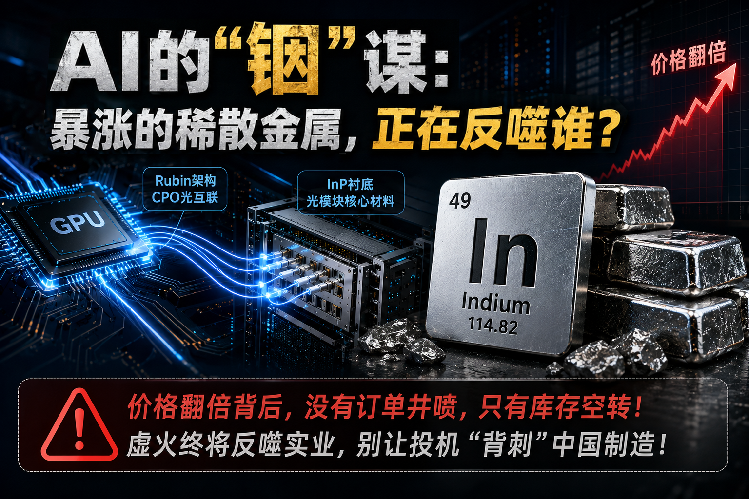AI的“铟”谋：暴涨的稀散金属，正在反噬谁？